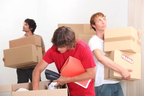 Different sizes of moving vans