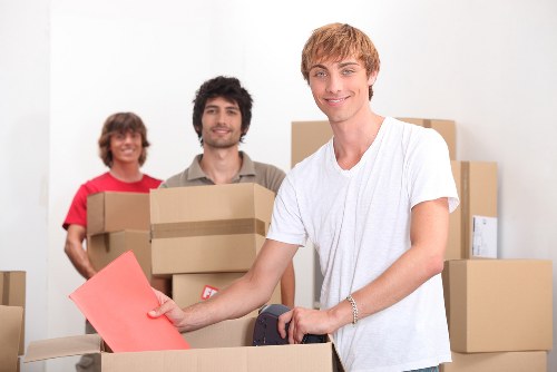 Professional movers handling belongings with care